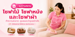 ดูแลโซฟาไม้และโซฟาหนัง